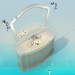3d model Washbasin with mirror - preview