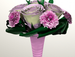 Bouquet de mariées modèle 3D