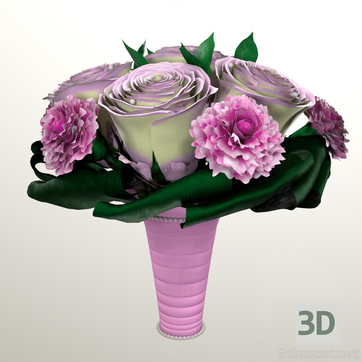 3D Gelin buketi 3d modeli modeli satın - render