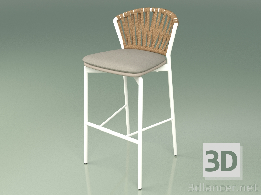 3D modeli Bar taburesi 150 (Metal Süt, Poliüretan Reçine Köstebek) - önizleme