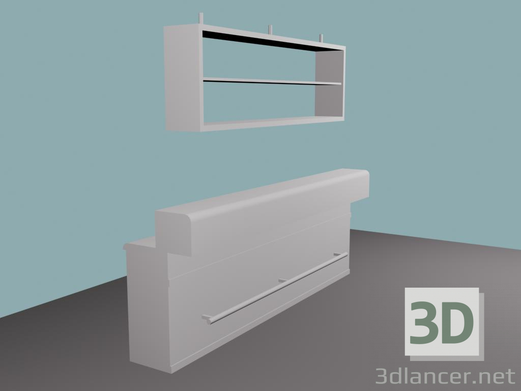 modèle 3D Bar - preview
