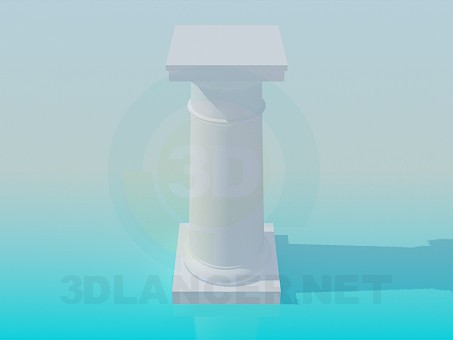 3D modeli Sütun - önizleme
