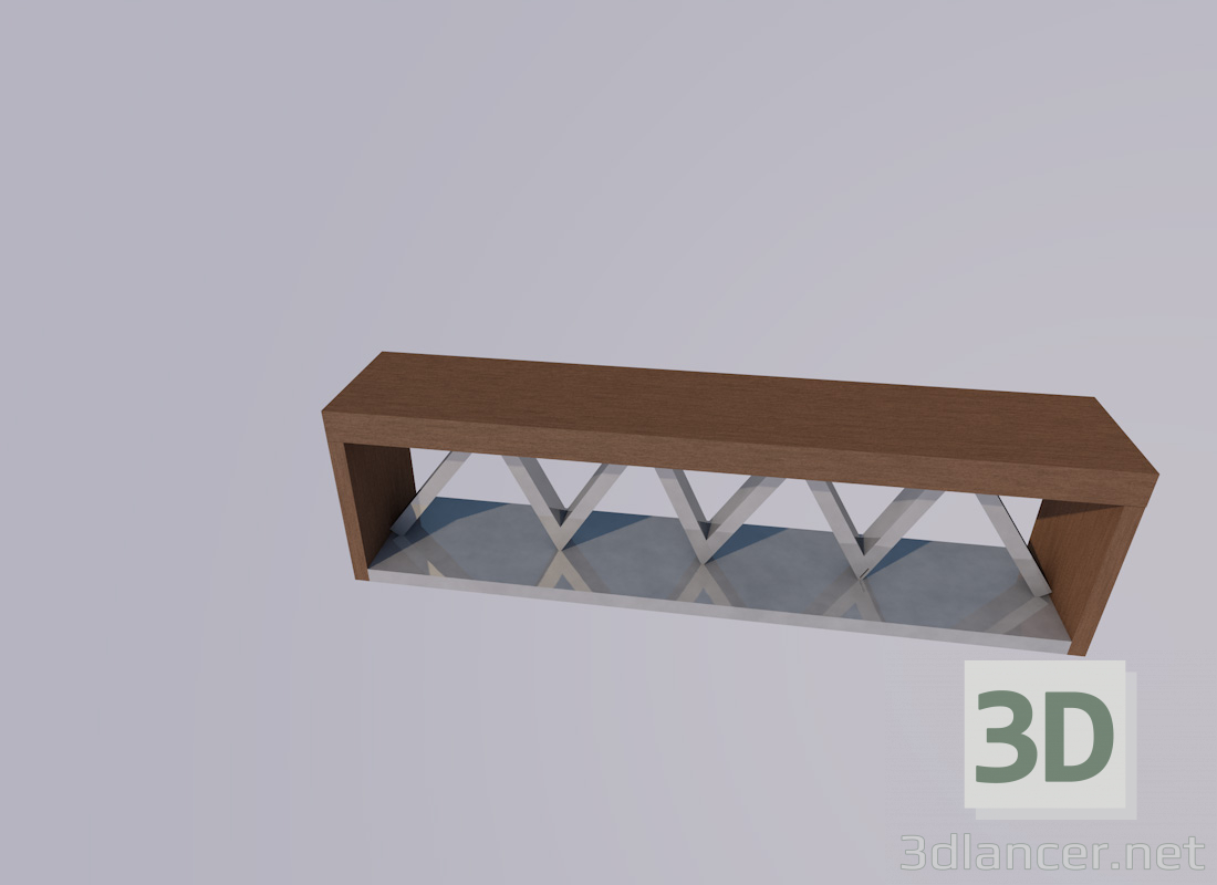 modello 3D Panca - anteprima