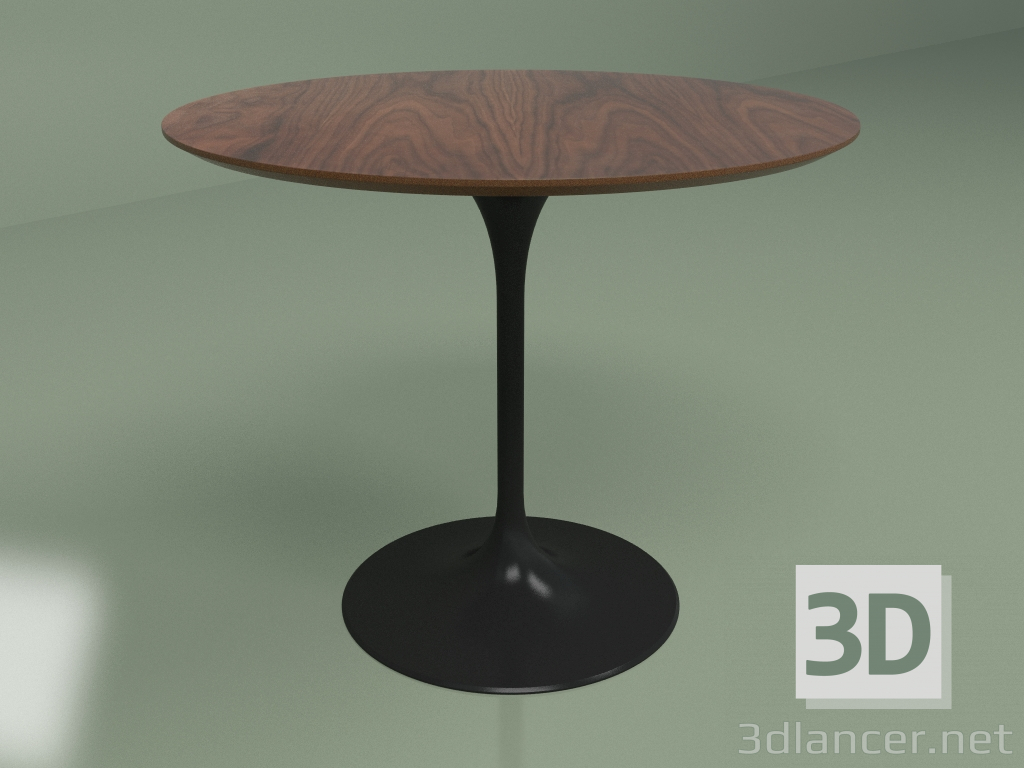3d модель Обідній стіл Tulip Wood II (чорний, горіх) – превью
