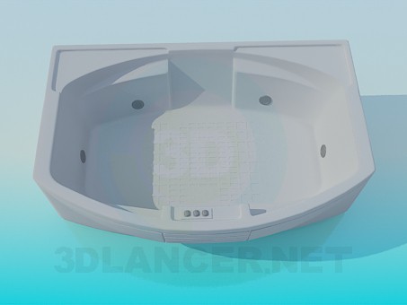modello 3D Grande vasca da bagno - anteprima