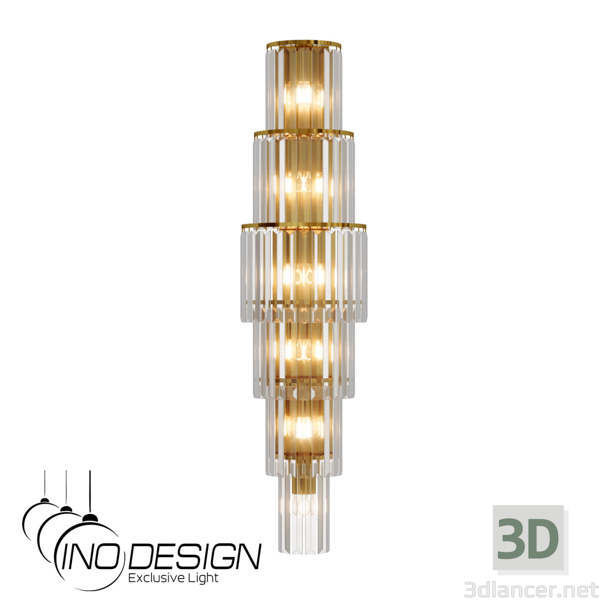 modello 3D Inodesign Roma Cristallo 44.2510 - anteprima