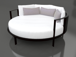 Round bed for relaxation (Black)