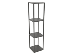 Rack quadrado (METAL, 30x30x128, 4 prateleiras)