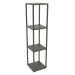 3d model Square rack (METAL, 30x30x128, 4 shelves) - preview