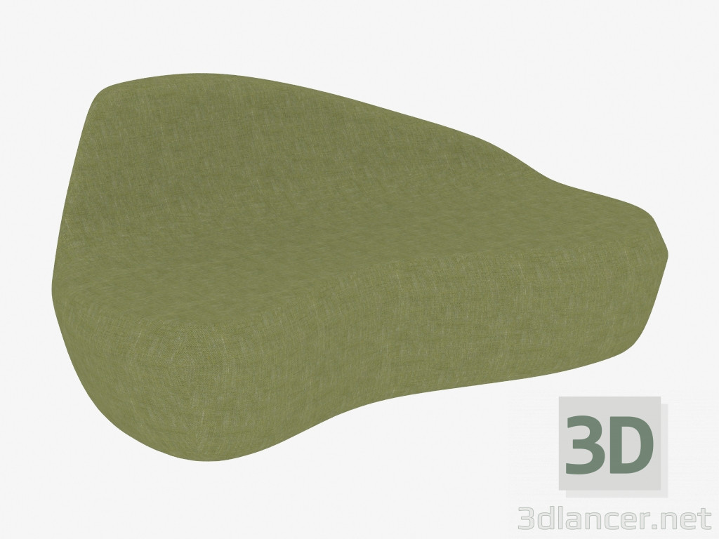 3D Modell Doppel-Sofa-Bett - Vorschau