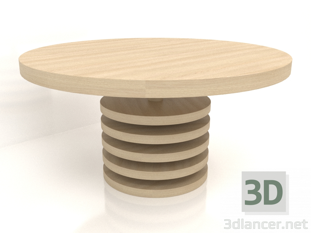 3d model Mesa de comedor DT 03 (D=1493x762, blanco madera) - vista previa