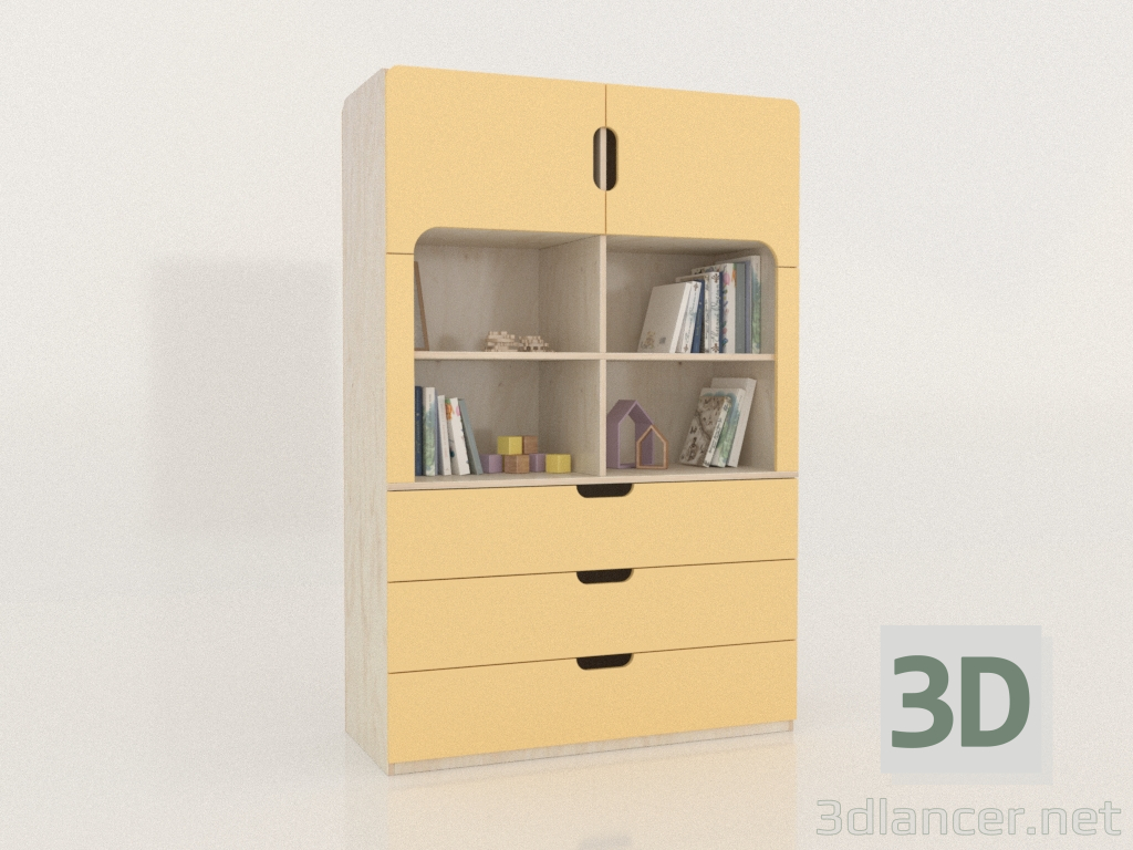3d model Bookcase-chest MODE K (DSDKAA) - preview