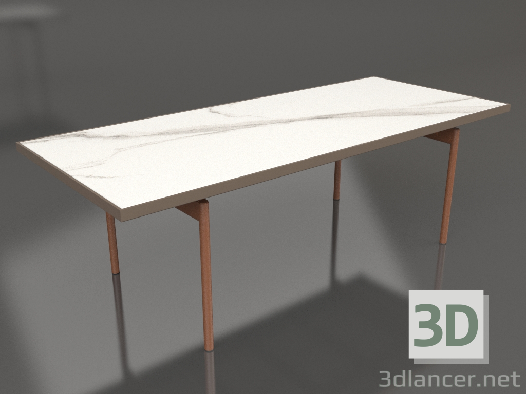 Modelo 3d Mesa de jantar (Bronze, DEKTON Aura) - preview