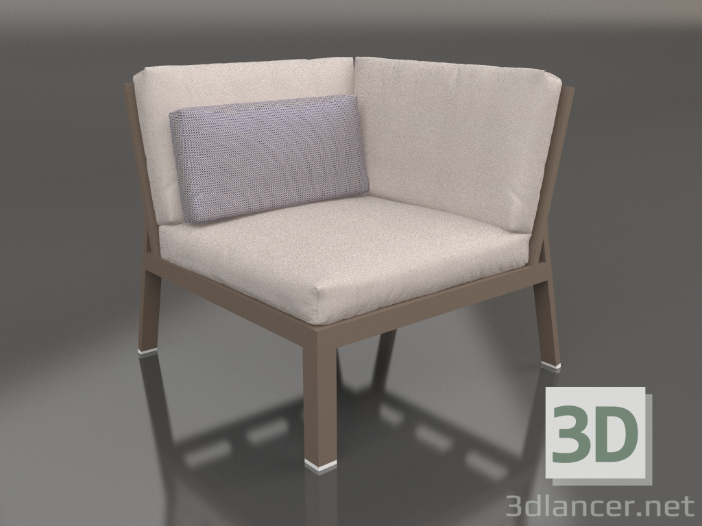 3d model Sofa module, section 6 (Bronze) - preview