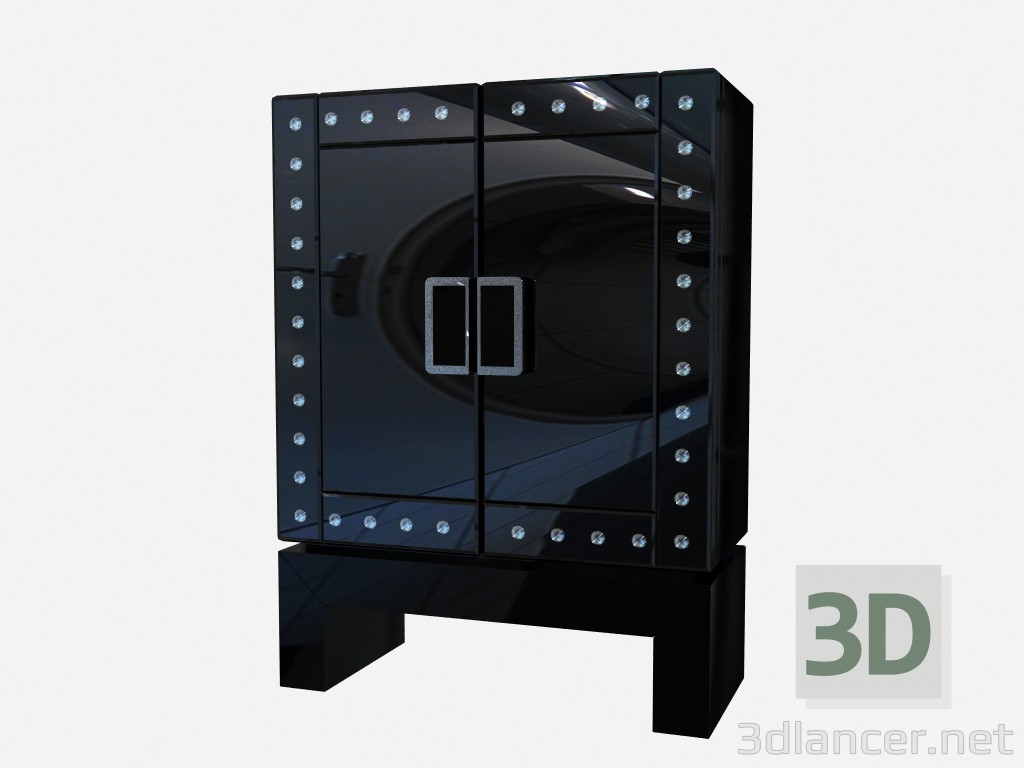 modello 3D Arte petto vetro Deco redman - anteprima