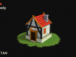 Recurso de jogo 3D Fantasy House - LOW POLY
