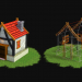modèle 3D Objet de jeu 3D Fantasy House - LOW POLY - preview