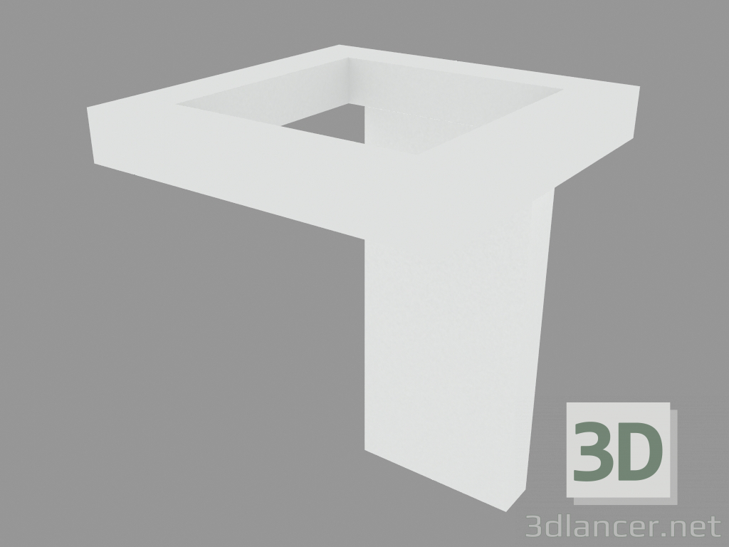 3D modeli Kolon lambası TRIM SQUARE 170 BOLLARD (S3151W) - önizleme