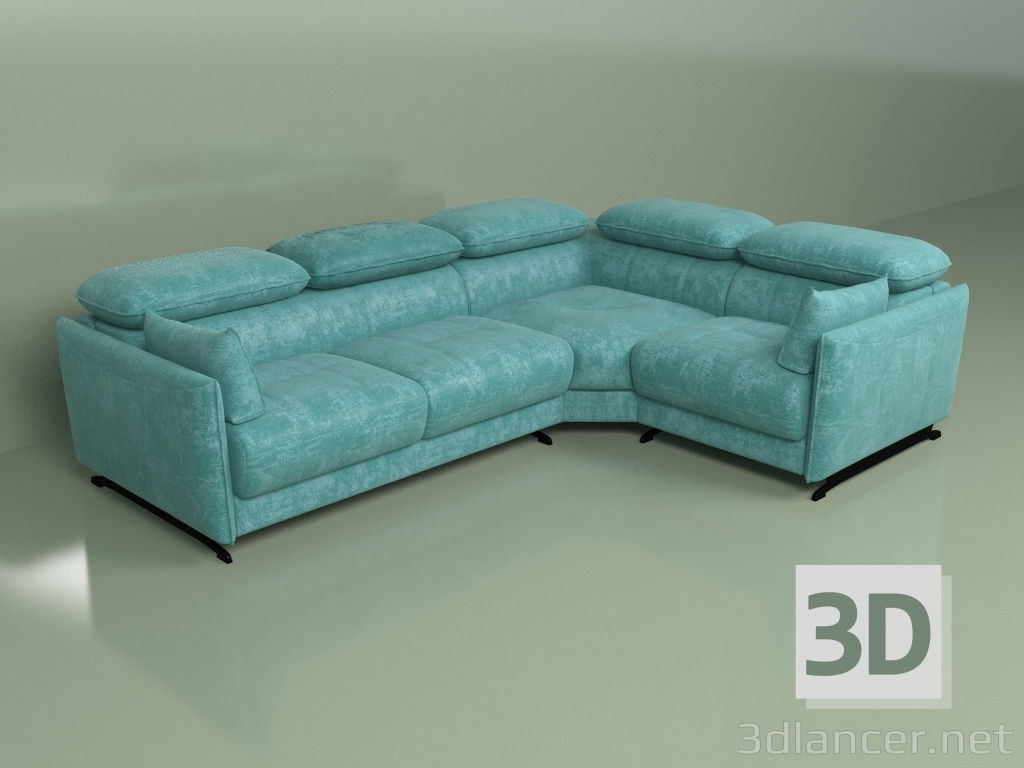 modèle 3D Canapé d'angle Sean - preview