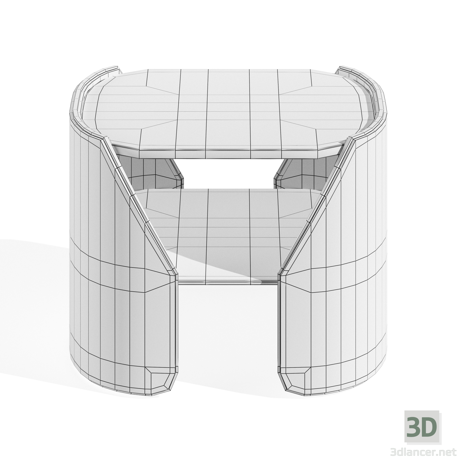 MESA BAJA FITZGERALD 3D modelo Compro - render