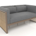 3 डी मॉडल डबल सोफा (कांस्य) - पूर्वावलोकन