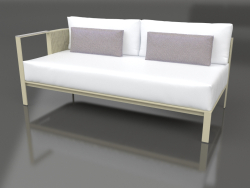 Modulo divano, sezione 1 sinistra (Oro)