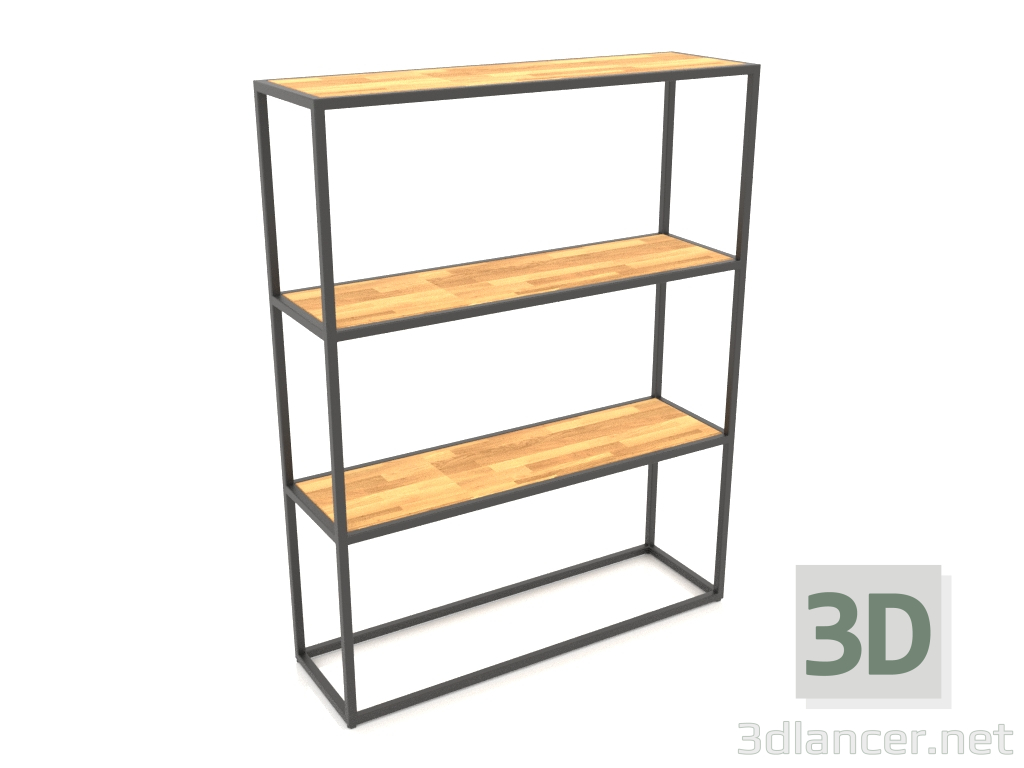 Modelo 3d Rack retangular (MADEIRA, 100x30x128) - preview