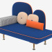3D modeli Çift kişilik kanepe tezgahı - önizleme
