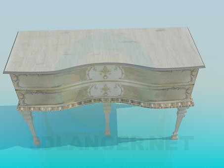 3d model Antique chest of drawers - preview