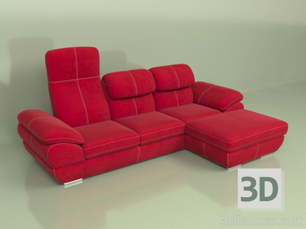 modello 3D Sparo divano - anteprima