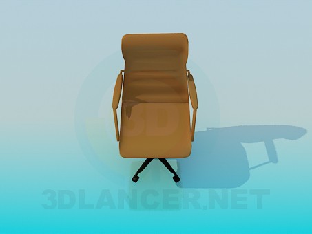 3d модель Кресло в рабочий кабинет – превью