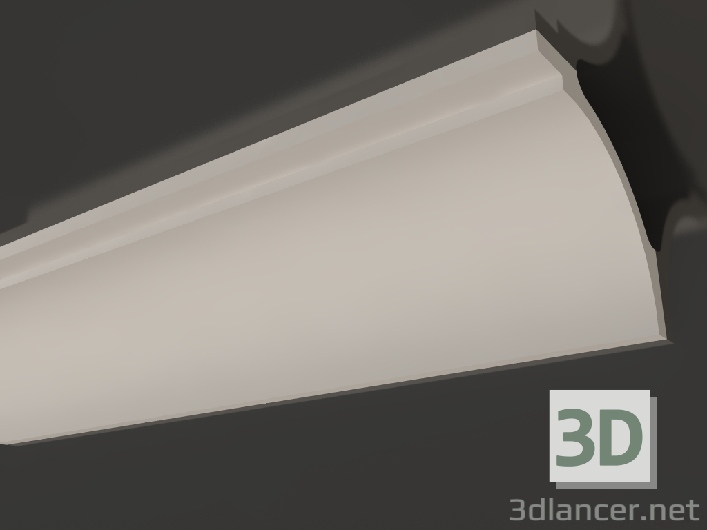 modello 3D Cornice soffitto in gesso alto KGP 001 (95x105) - anteprima