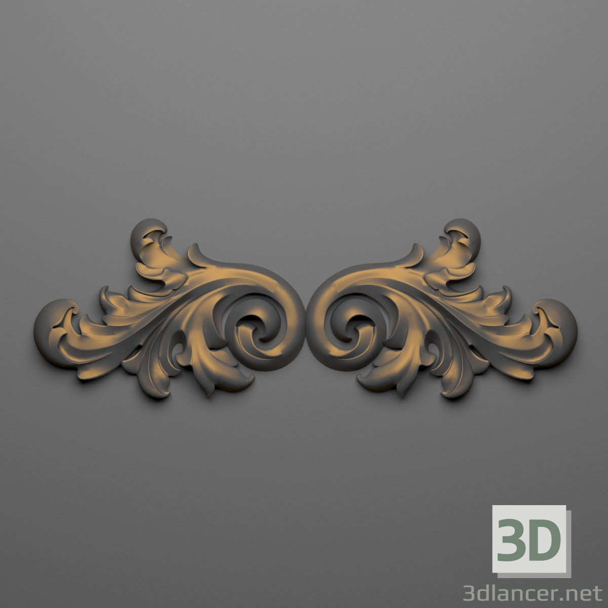Decoración 61 3D modelo Compro - render