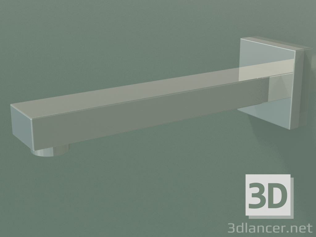 3D Modell Wandwaschbeckenauslauf ohne Abfallset (13 800 980-080010) - Vorschau