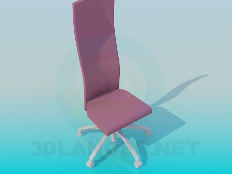 3d model Women's chair on casters - preview