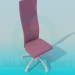3 डी मॉडल महिलाओं की कुर्सी कॉस्टर पर - पूर्वावलोकन