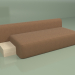 modello 3D Divano Cascad con cuscini (destra) - anteprima