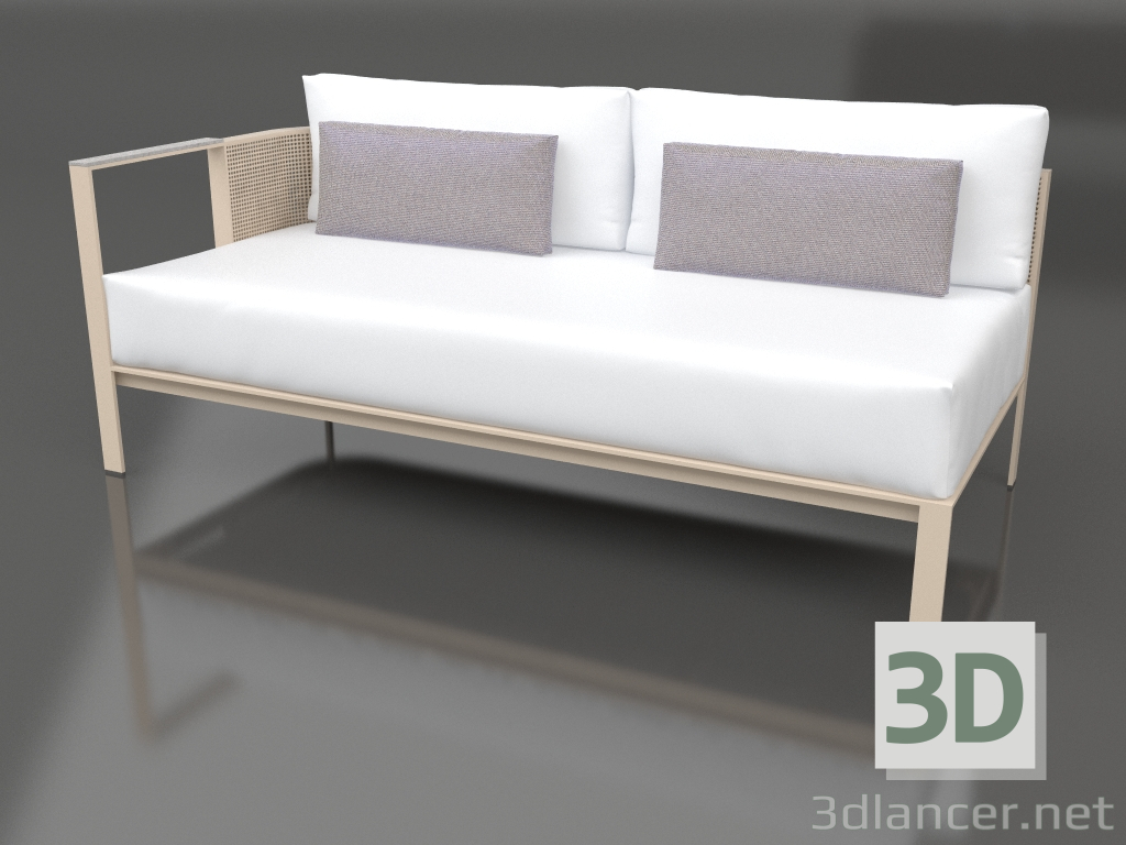 3d model Sofa module, section 1 left (Sand) - preview