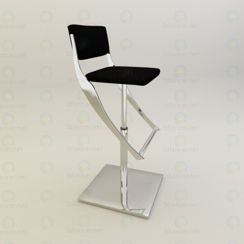 3d Bar stool model buy - render