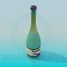 3d модель Бутылка для вина – превью