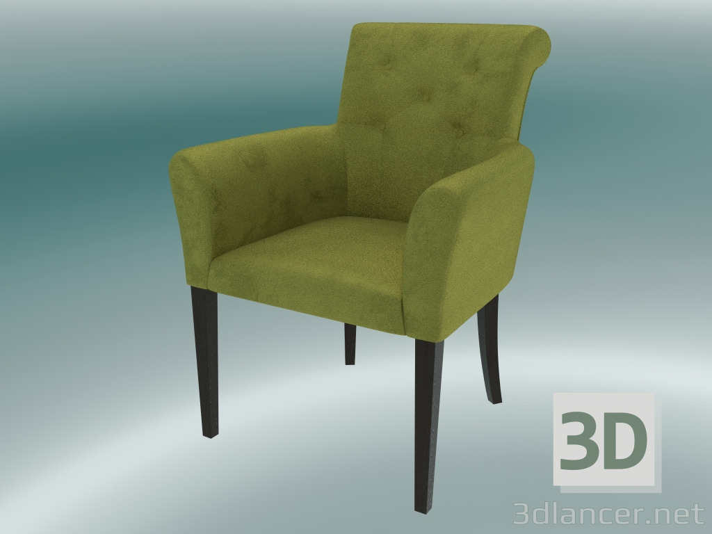 3d model Armchair Byron (Yellow) - preview