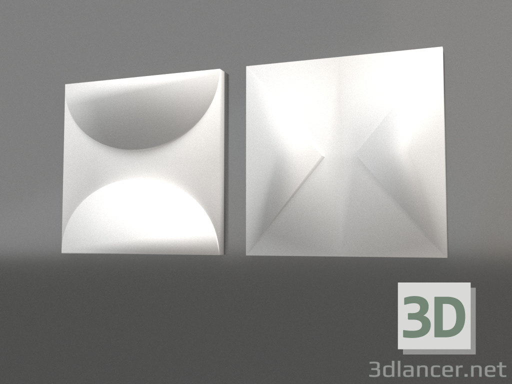 3D Modell Liebesbriefe 3D-Panel - Vorschau