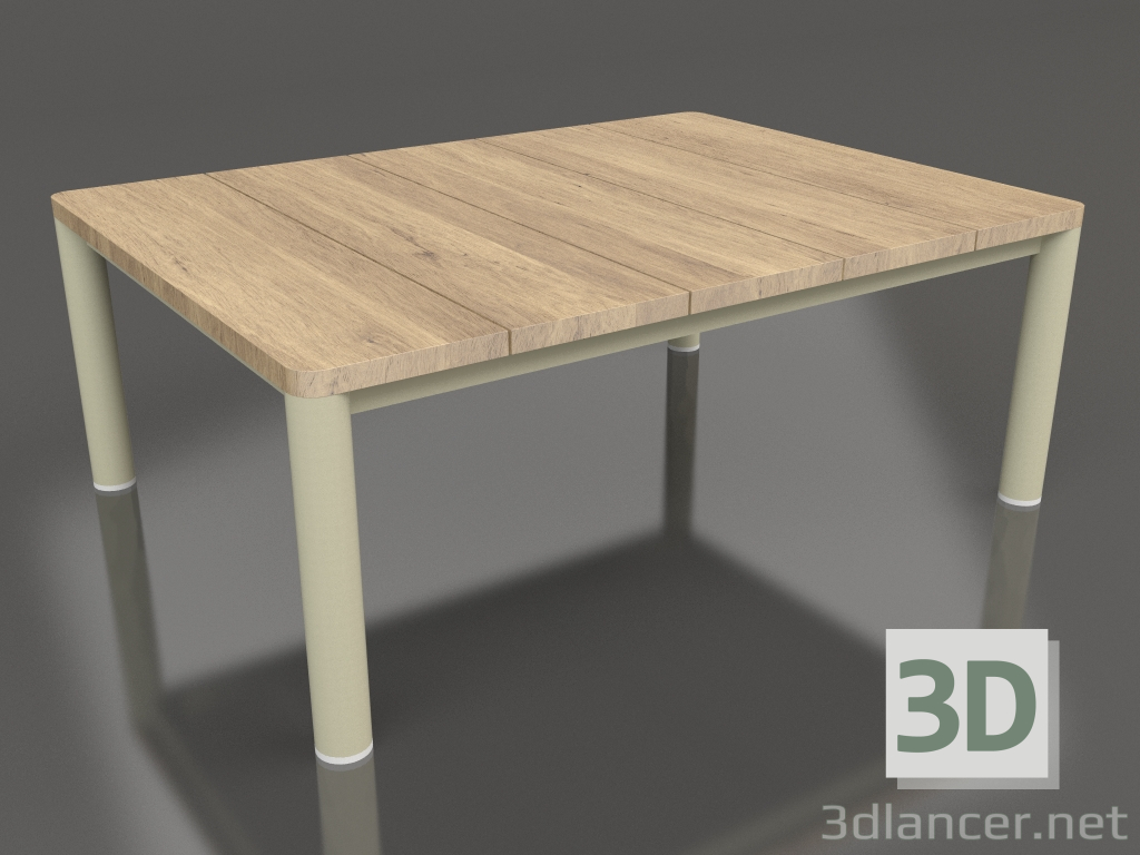modèle 3D Table basse 70×94 (Or, bois Iroko) - preview