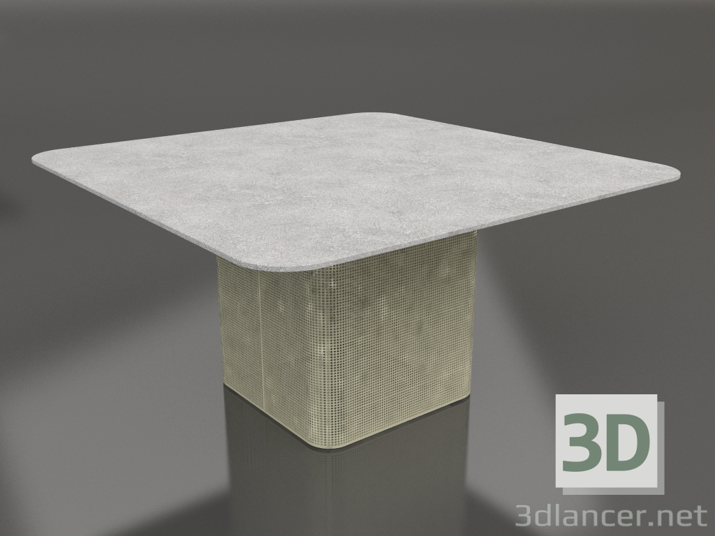 modello 3D Tavolo da pranzo 140 (Oro) - anteprima
