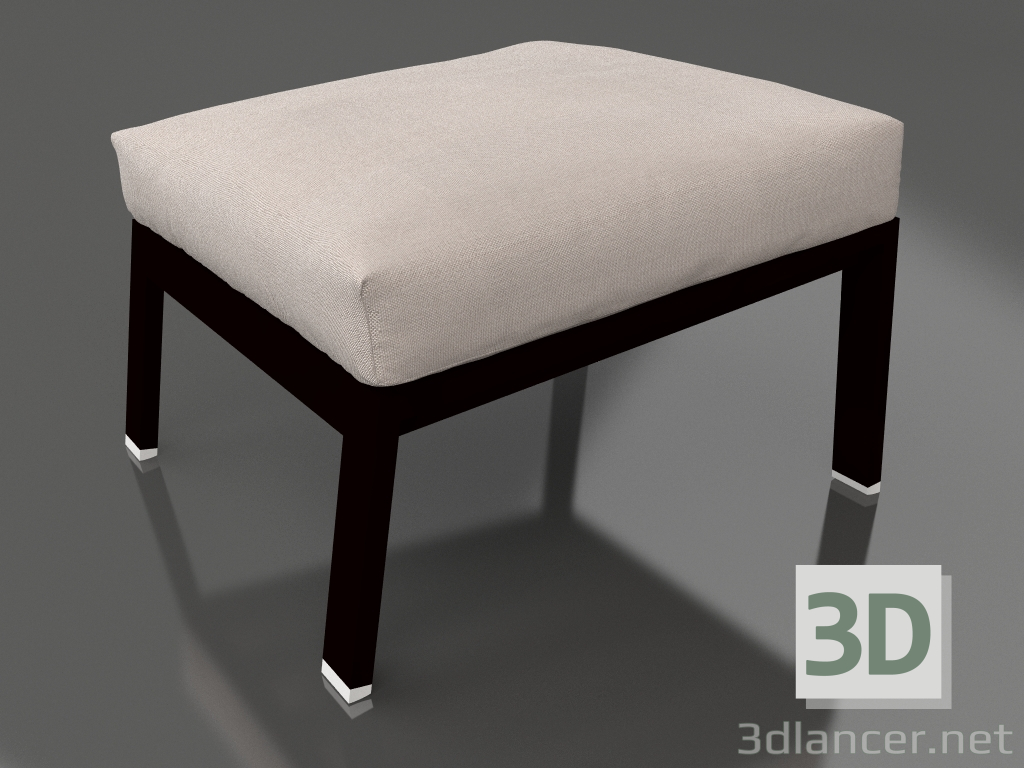 modello 3D Pouf per riposo (Nero) - anteprima