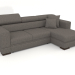 3d model Fabio sofa with ottoman (Claudio 64) - preview