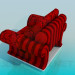 modello 3D Poltrona - anteprima
