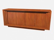 Peito de Art Deco de madeira horizontal Rollins