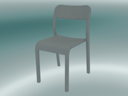 Chair BLOCCO chair (1475-20, ash colored with a matt open grain in gray)