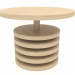 modèle 3D Table à manger DT 03 (D=1000x750, bois blanc) - preview